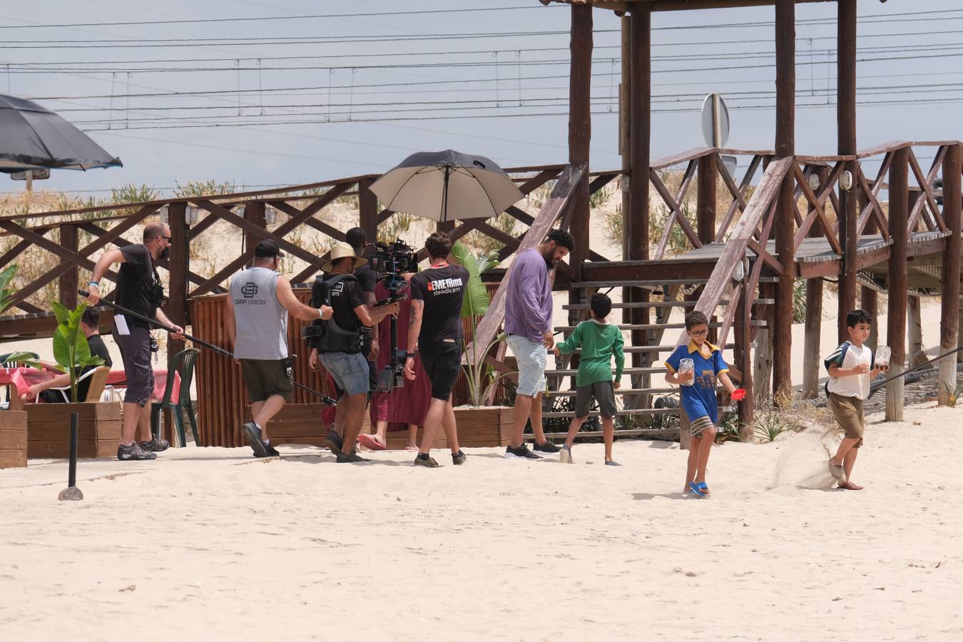 Fotos: Rodaje de &#039;La maniobra de la tortuga&#039; en la playa de Cortadura de Cádiz