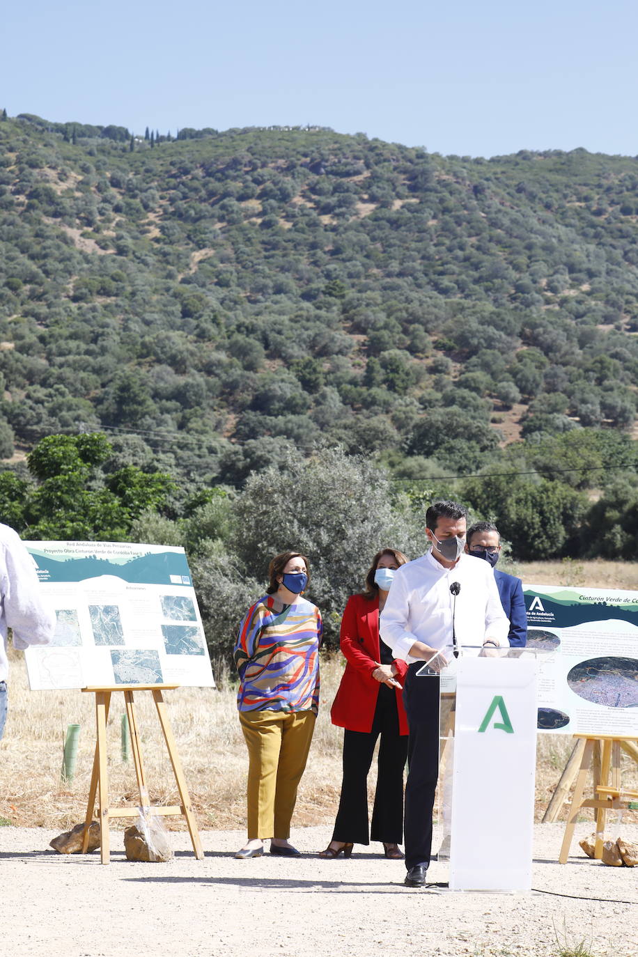 La inauguración de la primera fase del Cinturón Verde de Córdoba, en imágenes