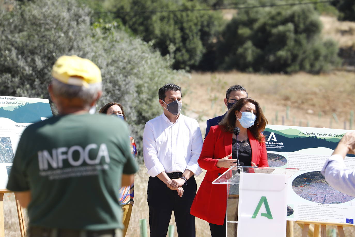 La inauguración de la primera fase del Cinturón Verde de Córdoba, en imágenes