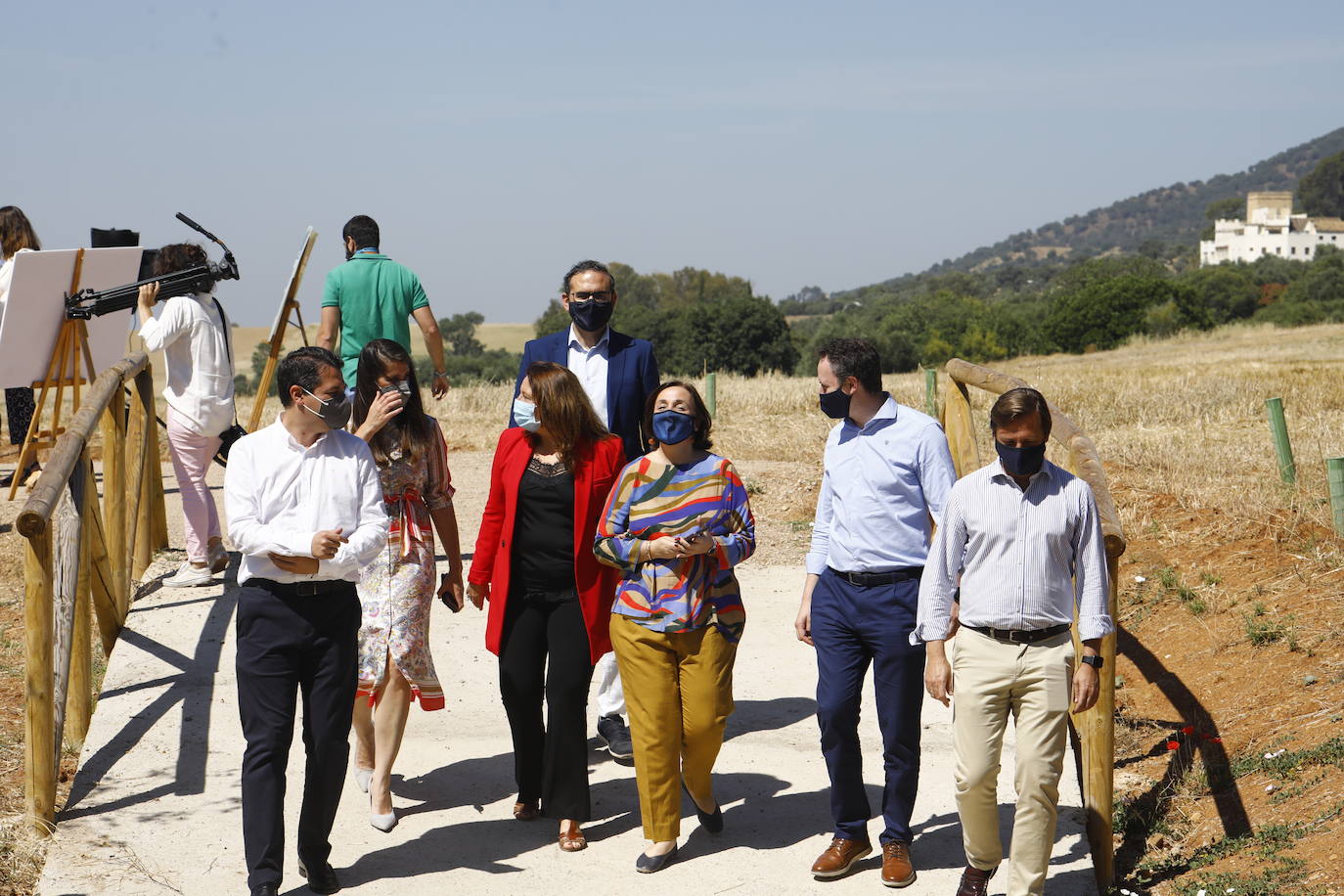 La inauguración de la primera fase del Cinturón Verde de Córdoba, en imágenes