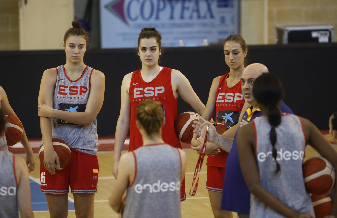 El entrenamiento de España de baloncesto en Córdoba, en imágenes