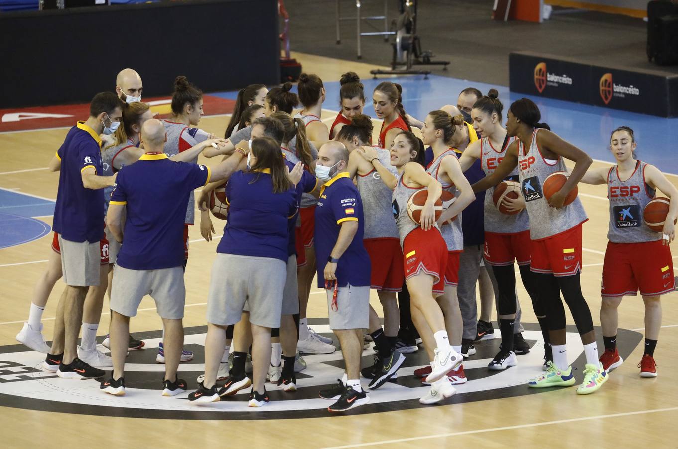 El entrenamiento de España de baloncesto en Córdoba, en imágenes