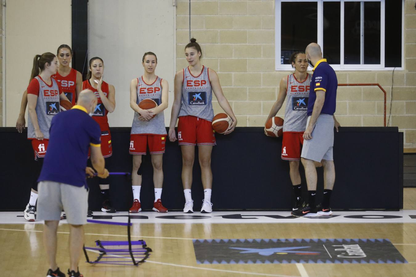 El entrenamiento de España de baloncesto en Córdoba, en imágenes