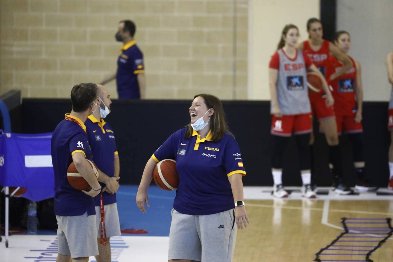 El entrenamiento de España de baloncesto en Córdoba, en imágenes