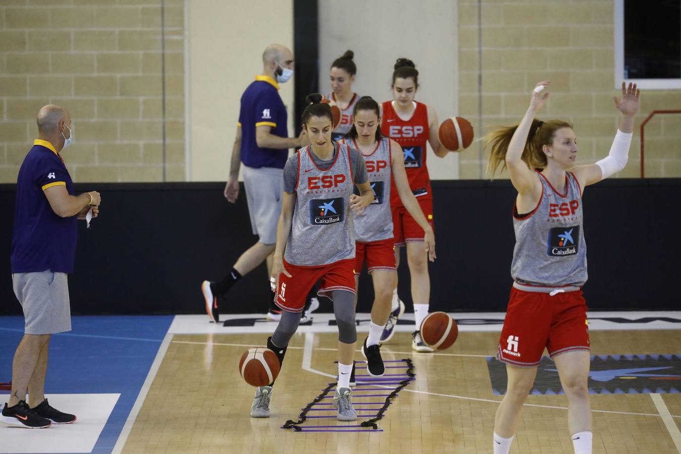 El entrenamiento de España de baloncesto en Córdoba, en imágenes