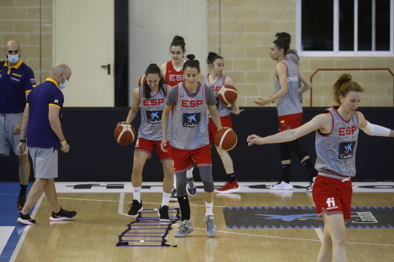 El entrenamiento de España de baloncesto en Córdoba, en imágenes