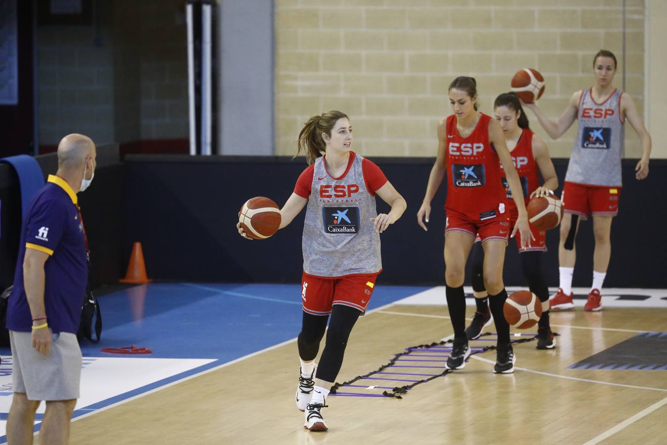 El entrenamiento de España de baloncesto en Córdoba, en imágenes