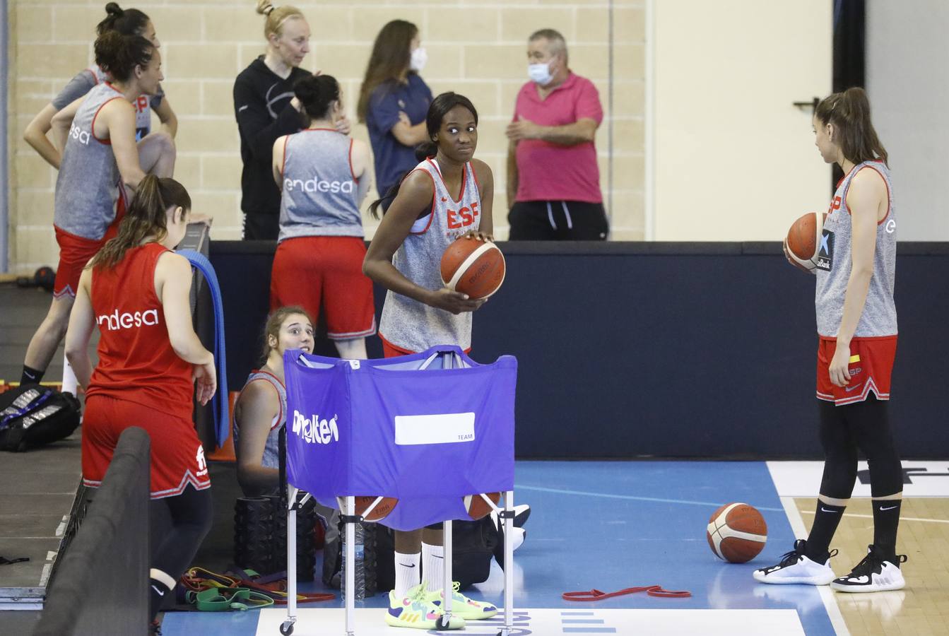 El entrenamiento de España de baloncesto en Córdoba, en imágenes