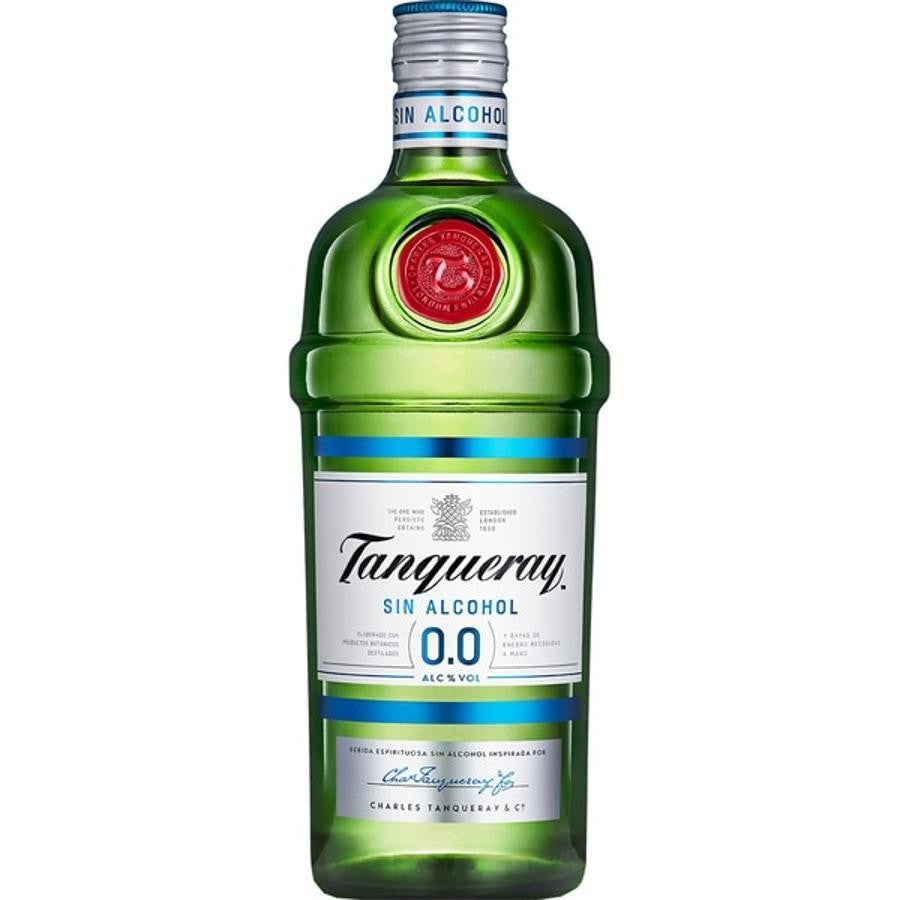 Tanqueray 0,0% Sin alcohol. Para esos momentos en los que preferimos tomarnos algo sin alcohol, llega Tanqueray 0,0%. Una propuesta con todo el sabor, ahora sin alcohol y con tan solo 6kcals por unidad. Una opción innovadora, que además mantiene toda la esencia porque está elaborada con los mismos botánicos que originan el inconfundible sabor de Tanqueray London Dry, la ginebra más icónica de la marca. (14,99€)