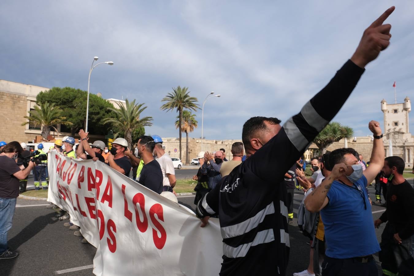 Los trabajadores de Navantia piden carga de trabajo para el astillero gaditano