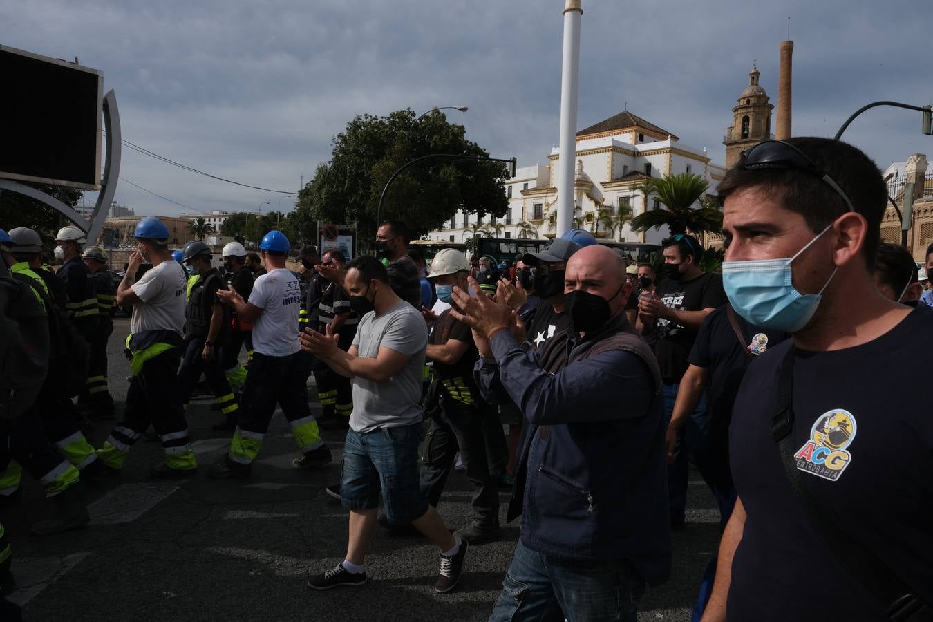 Los trabajadores de Navantia piden carga de trabajo para el astillero gaditano