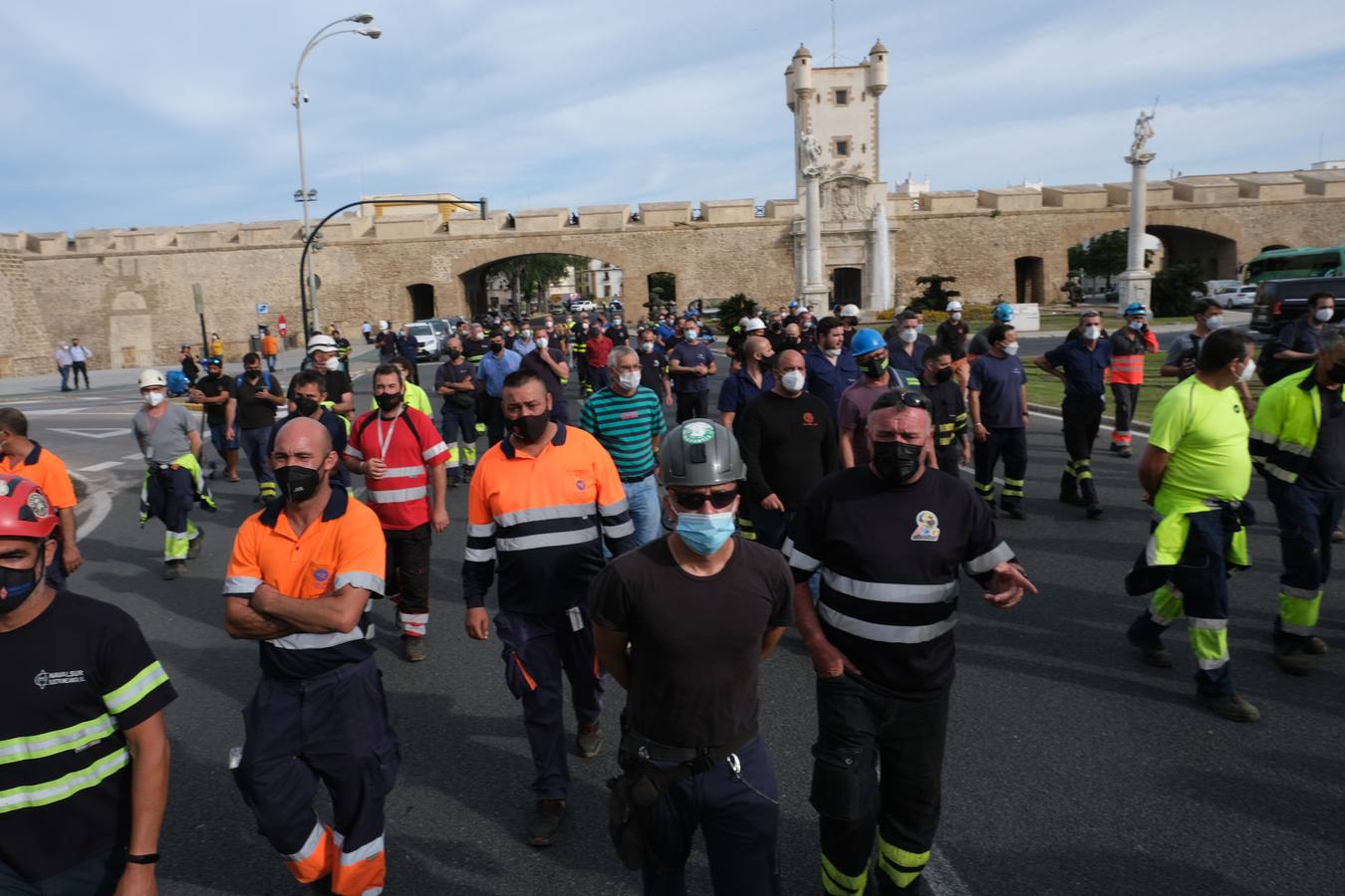 Los trabajadores de Navantia piden carga de trabajo para el astillero gaditano