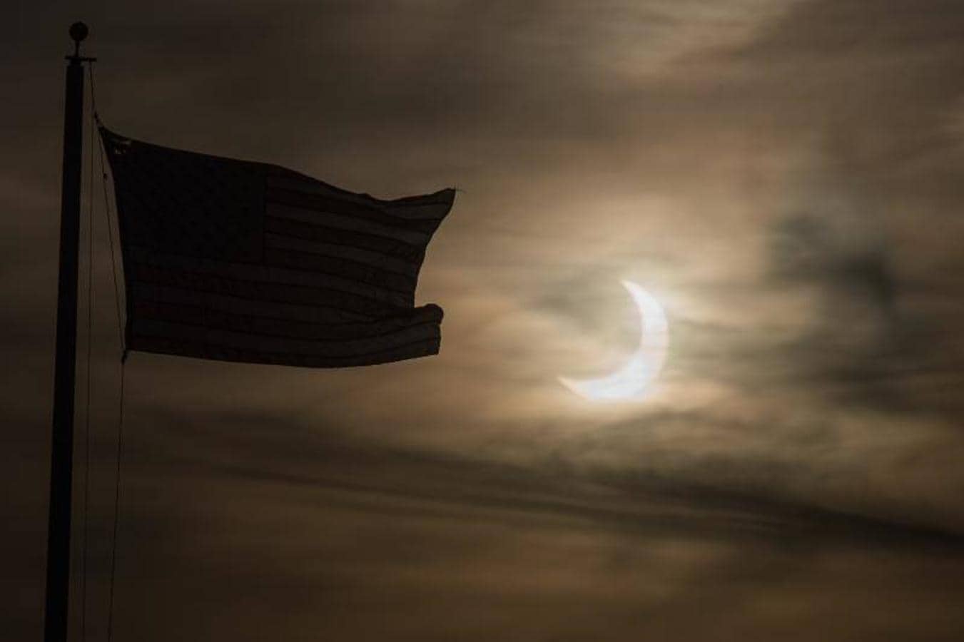Las mejores imágenes del eclipse de Sol. Otra de las instantáneas tomadas desde Scituate, Massachusetts (EE. UU.)