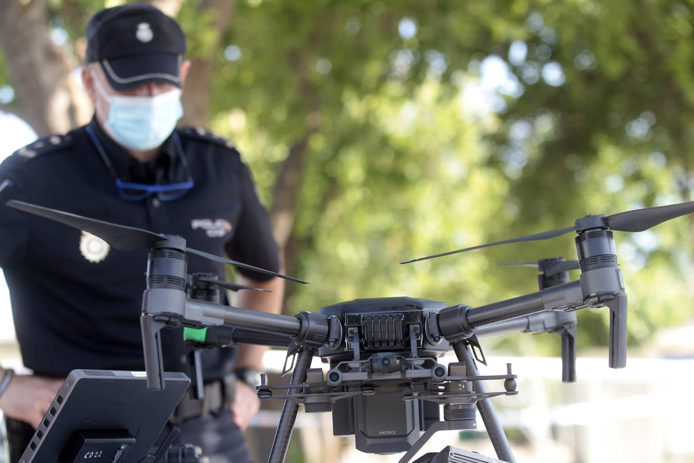 Los drones y antidrones de la Eurocopa en Sevilla