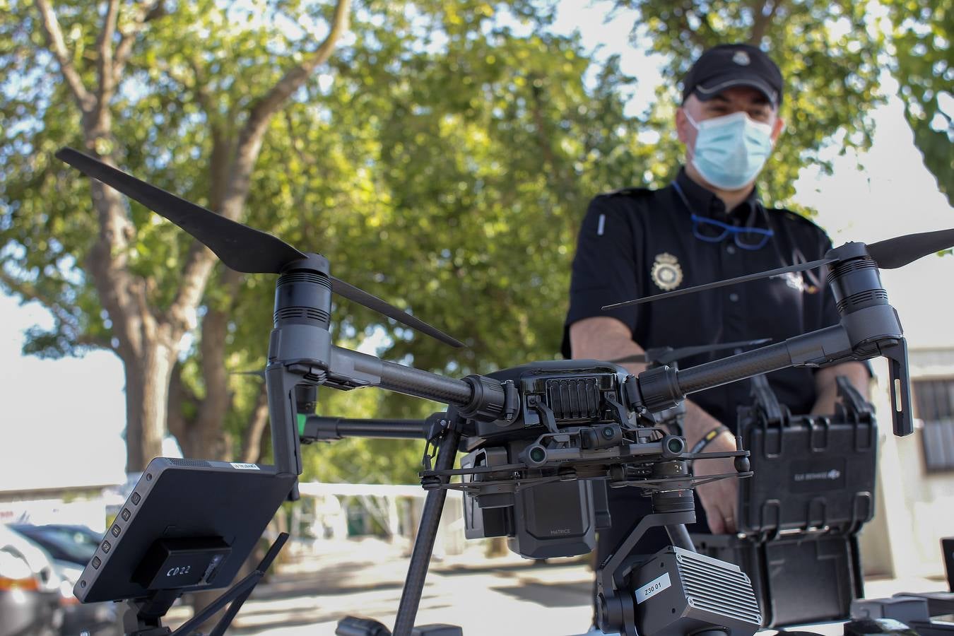 Los drones y antidrones de la Eurocopa en Sevilla