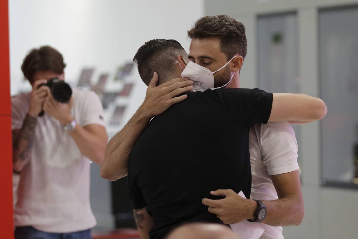 Acto de despedida de Escudero del Sevilla FC en el Sánchez-Pizjuán