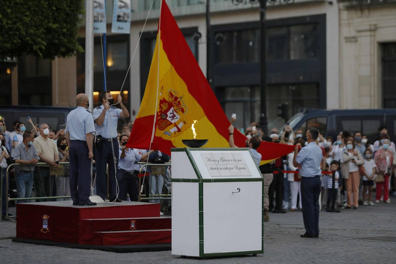 Actos con motivo del centenario de la base de Tablada