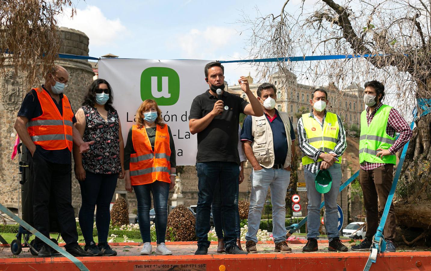 &#039;Tractorada&#039; en Toledo para exigir ayudas para el olivar afectado por Filomena