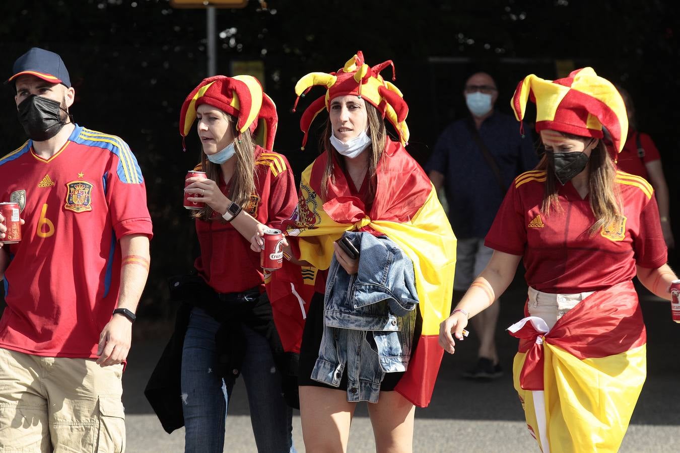 La Eurocopa se vive en las calles de Sevilla