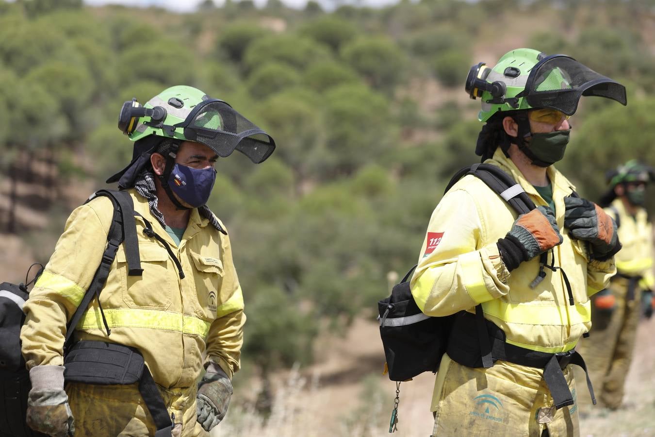 Los helicópteros Súper Puma, preparados contra el fuego