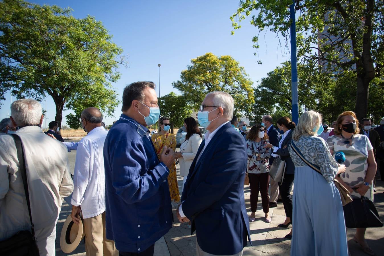 Inauguración de la glorieta dedicada a José Moya Sanabria