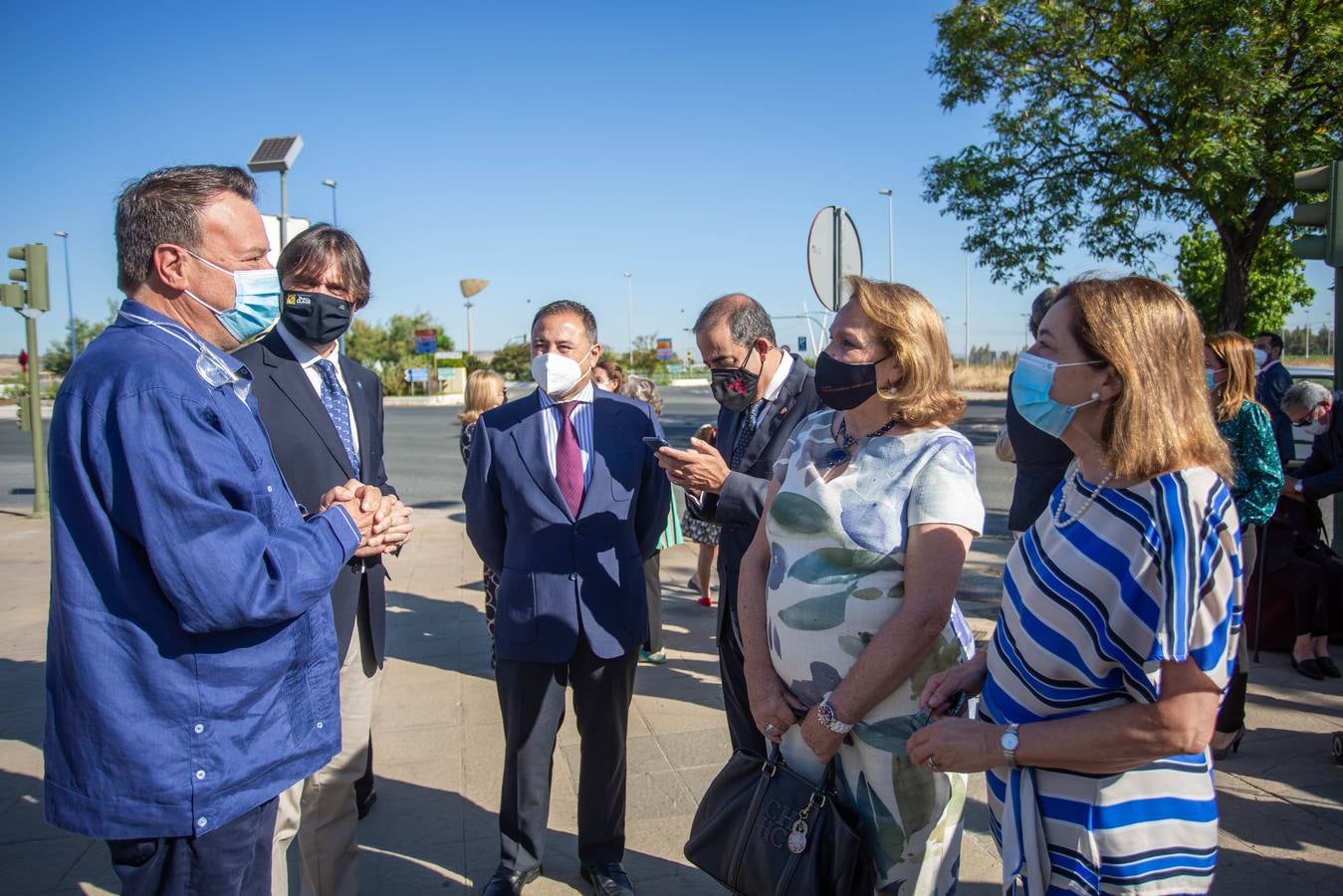 Inauguración de la glorieta dedicada a José Moya Sanabria