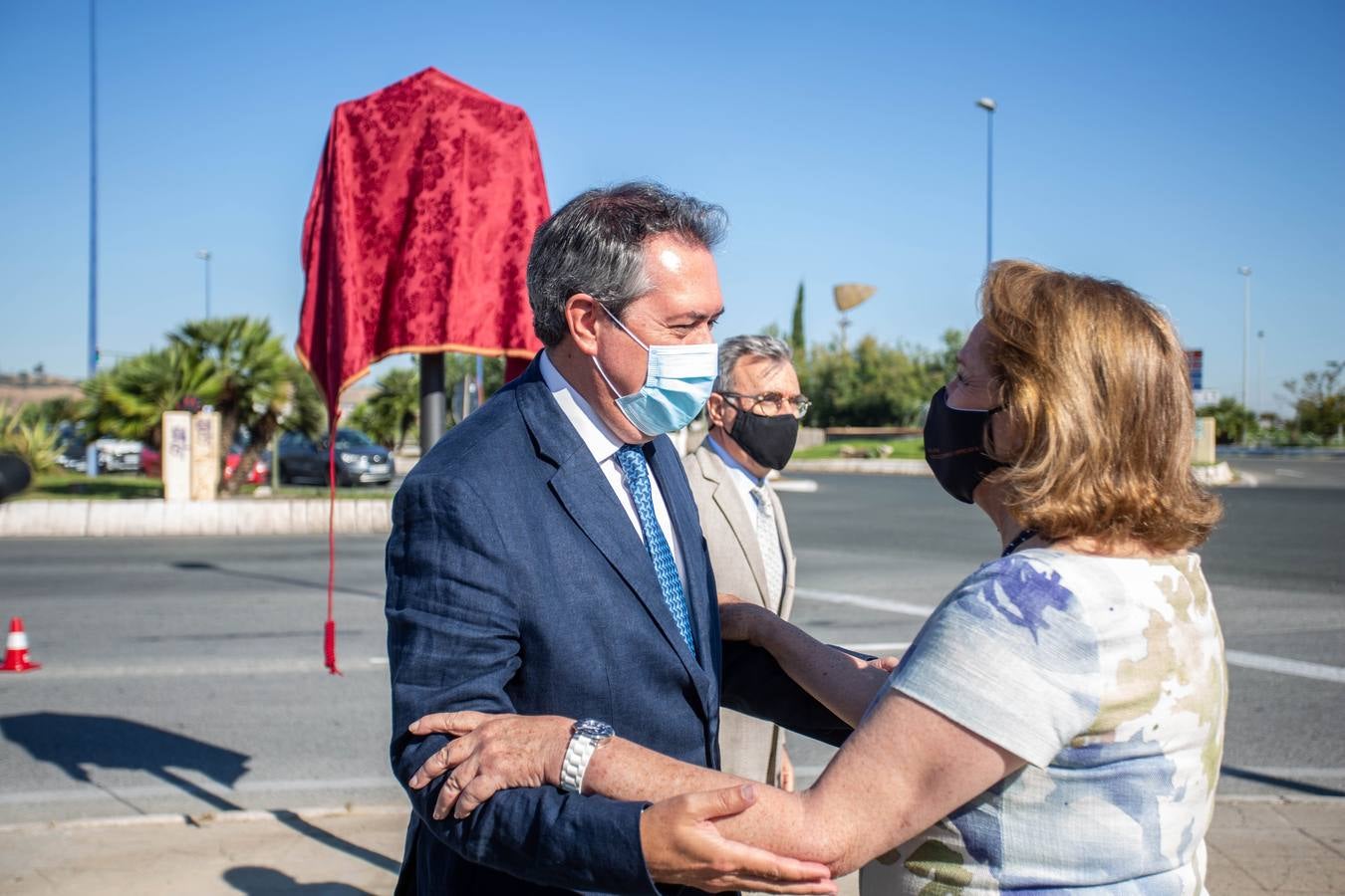 Inauguración de la glorieta dedicada a José Moya Sanabria