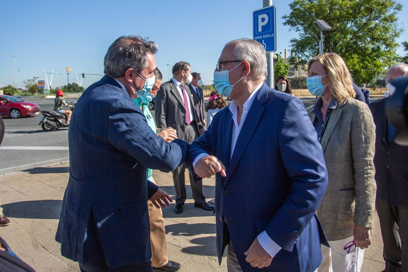 Inauguración de la glorieta dedicada a José Moya Sanabria