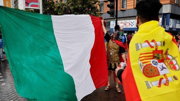 Así está el estadio de Wembley en la previa del Italia-España