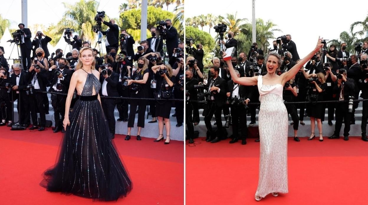 Diane Kruger y Andie Macdowell, duelo de estilo en la segunda jornada de Cannes