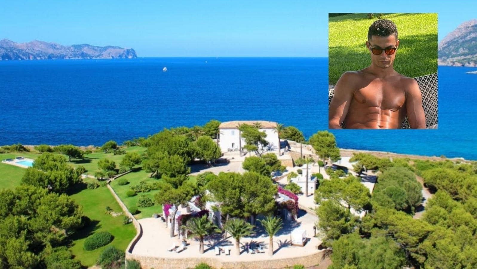 Así es el imponente palacete donde veranea Cristiano en Mallorca por 12.000 euros la noche