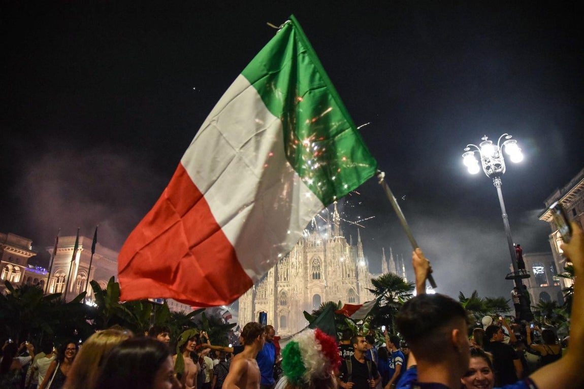Así celebró Italia la Eurocopa