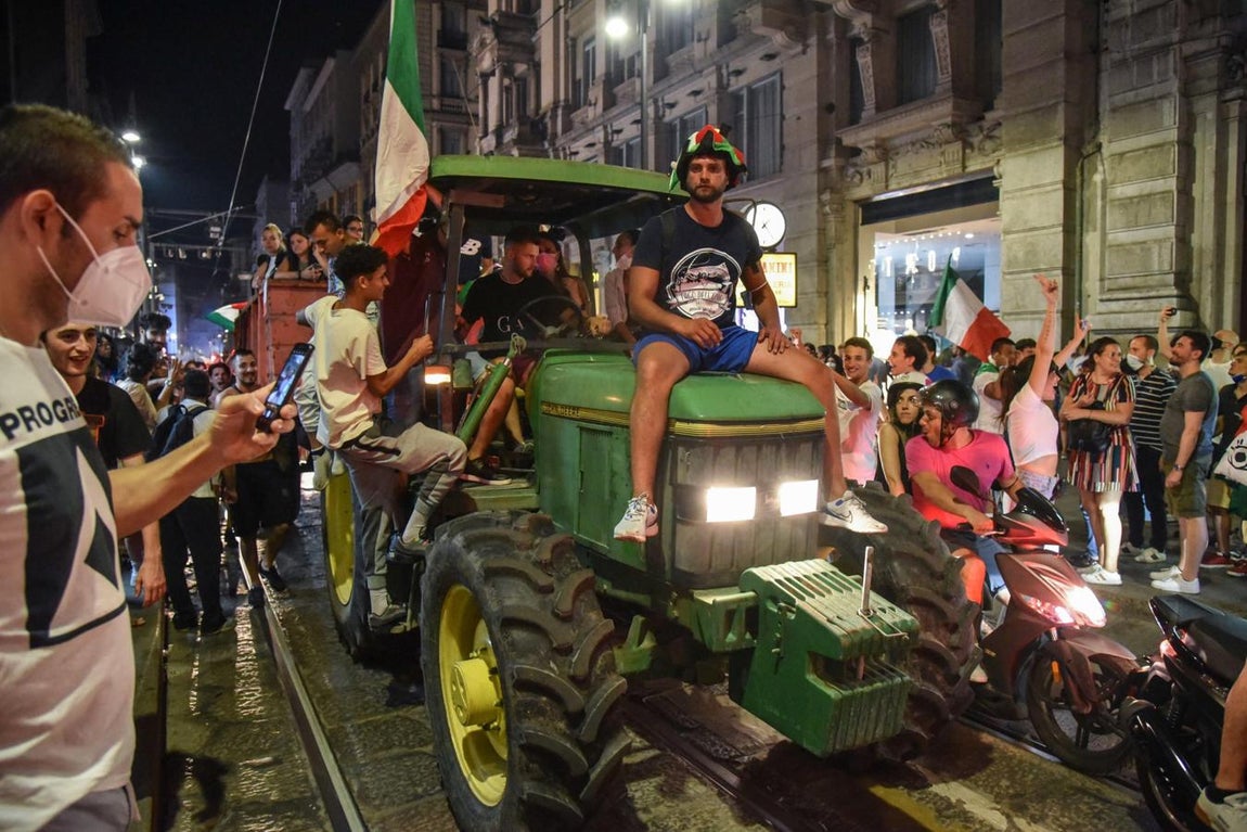 Así celebró Italia la Eurocopa