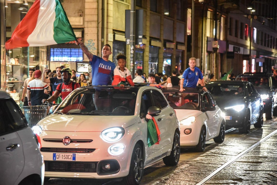 Así celebró Italia la Eurocopa