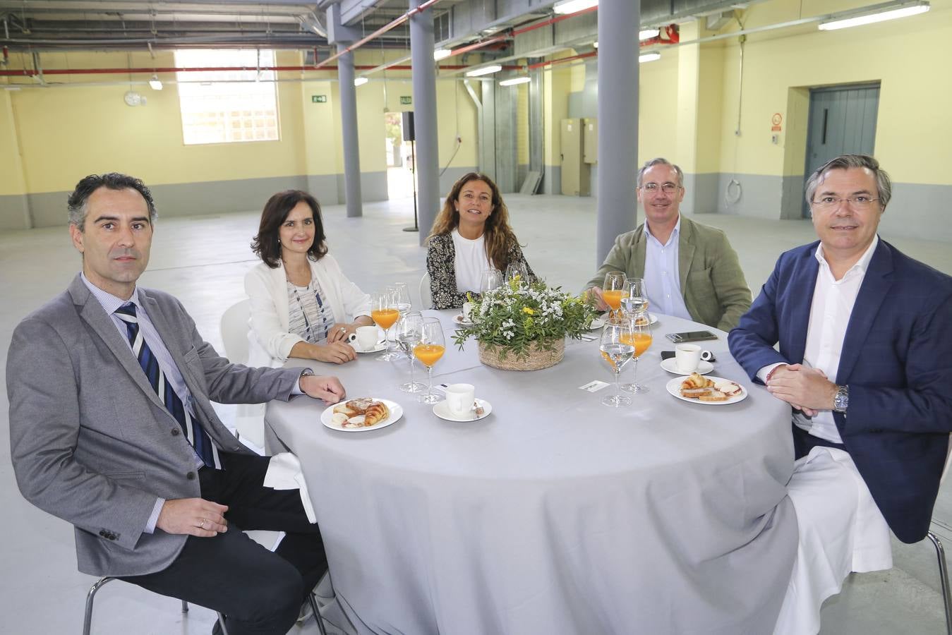 Manuel Beltrán, María Dolores Acón, María José Daza, Miguel Sánchez y Manuel González