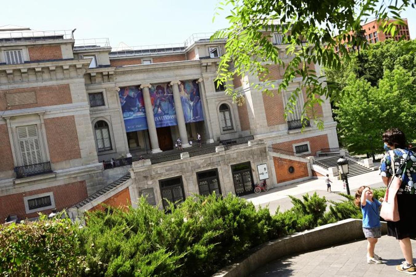 Vista exterior del Museo del Prado. 