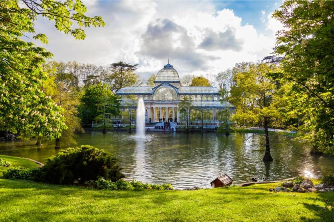 El Palacio de Cristal del Retiro. 