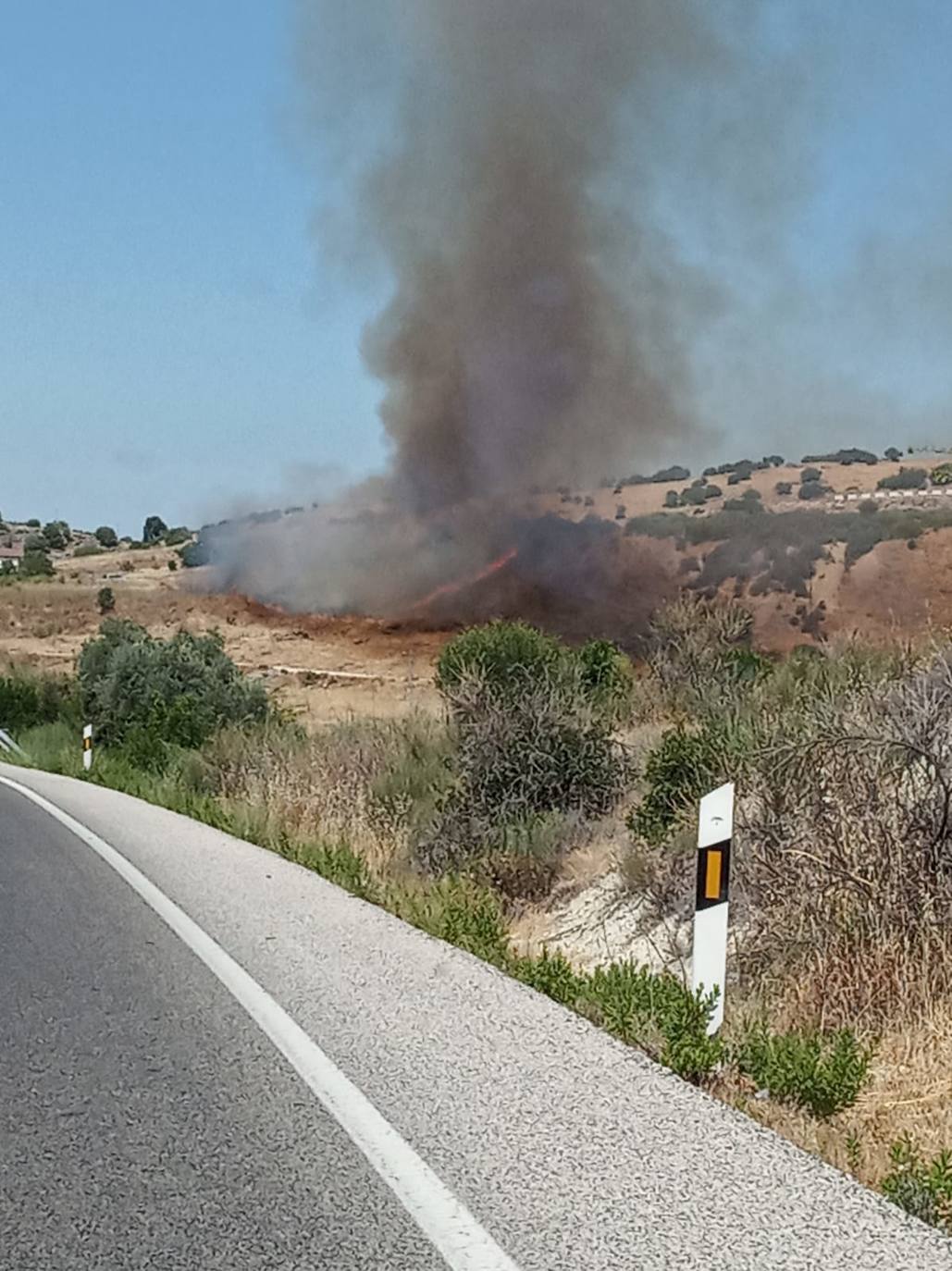 El incendio forestal en la Sierra de Cabra, en imágenes