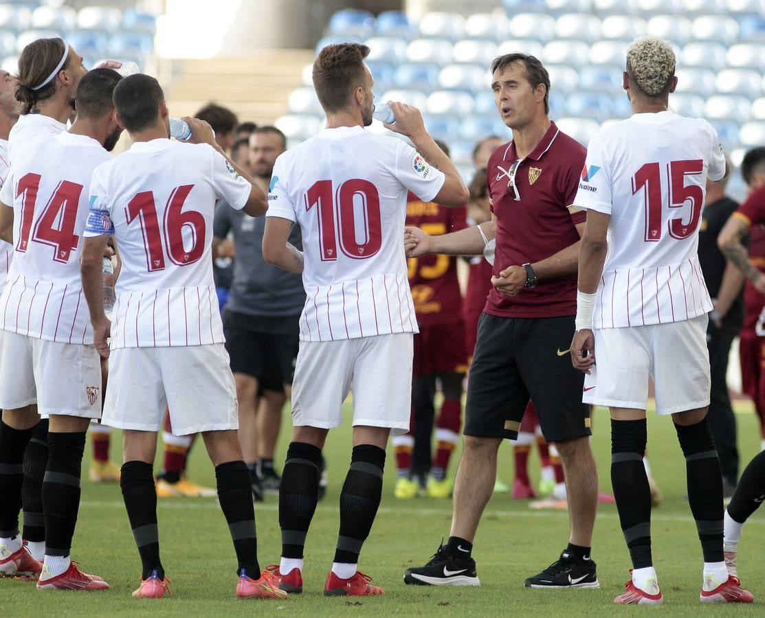 El partido del Sevilla FC - AS Roma, en imágenes