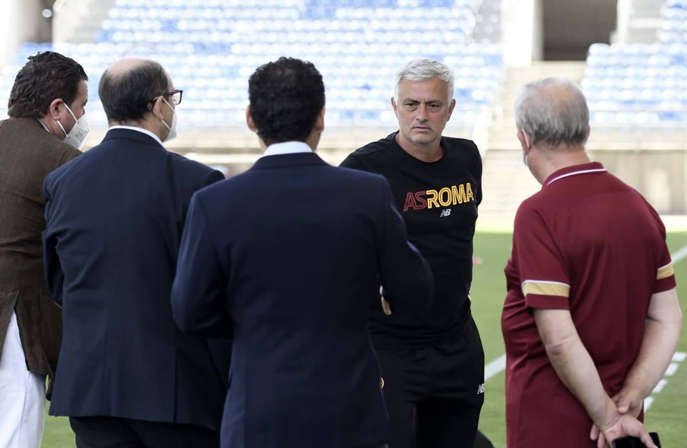 El partido del Sevilla FC - AS Roma, en imágenes