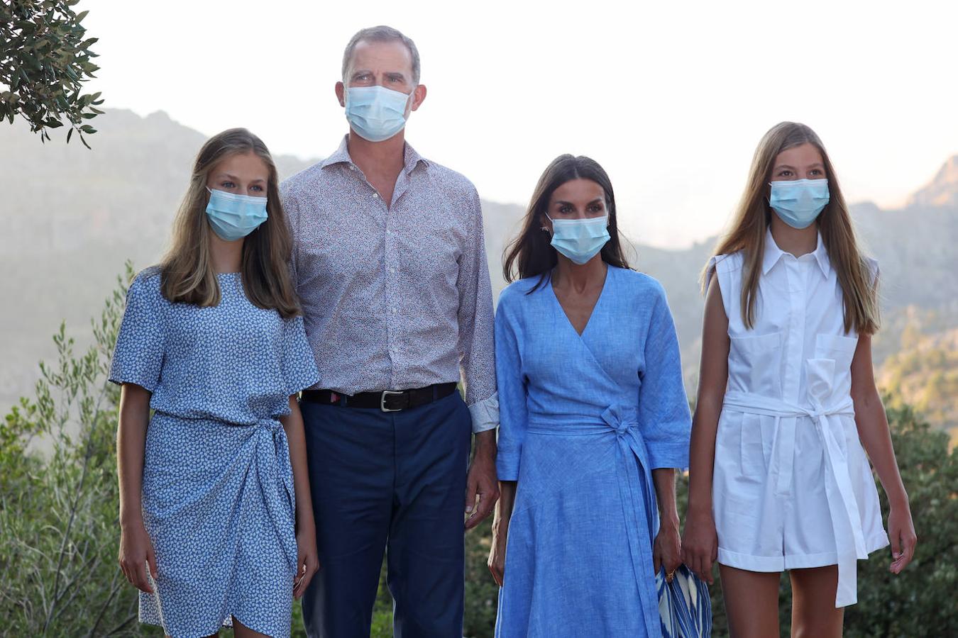 Sus Majestades los Reyes, la Princesa Leonor y la Infanta Sofía visitan el Centro de Interpretación del Paraje Natural de la Sierra de Tramontana y el Santuario de Lluc. 