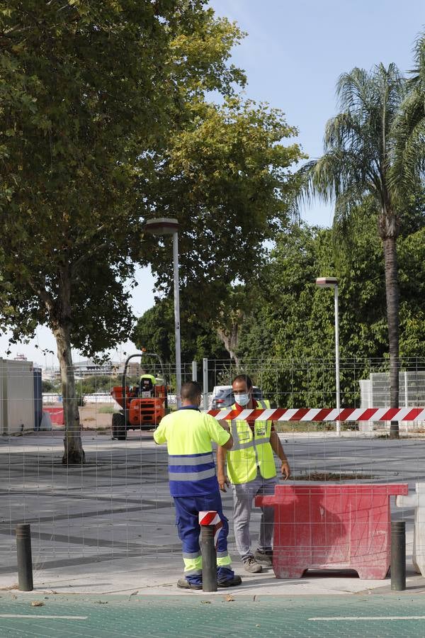 En imágenes, arrancan las obras en la calle Torneo