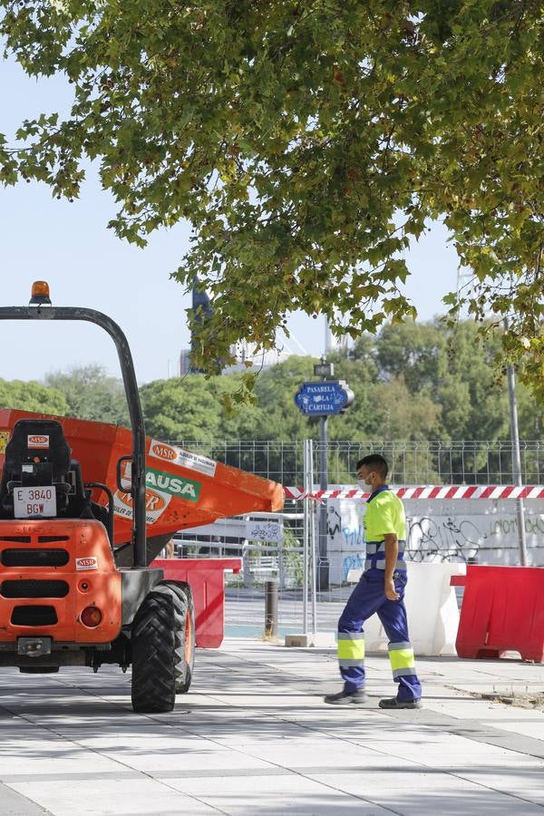 En imágenes, arrancan las obras en la calle Torneo