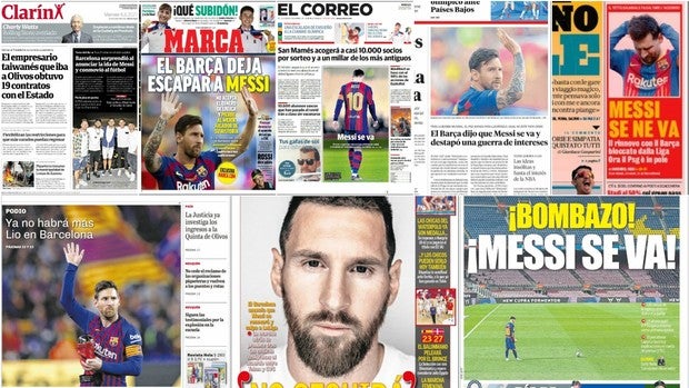 La reacción de la prensa mundial al adiós de Messi al Barça