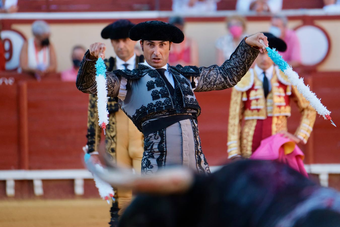 Pablo Aguado y José  María Manzanares,  en el mano a mano de El Puerto de Santa María