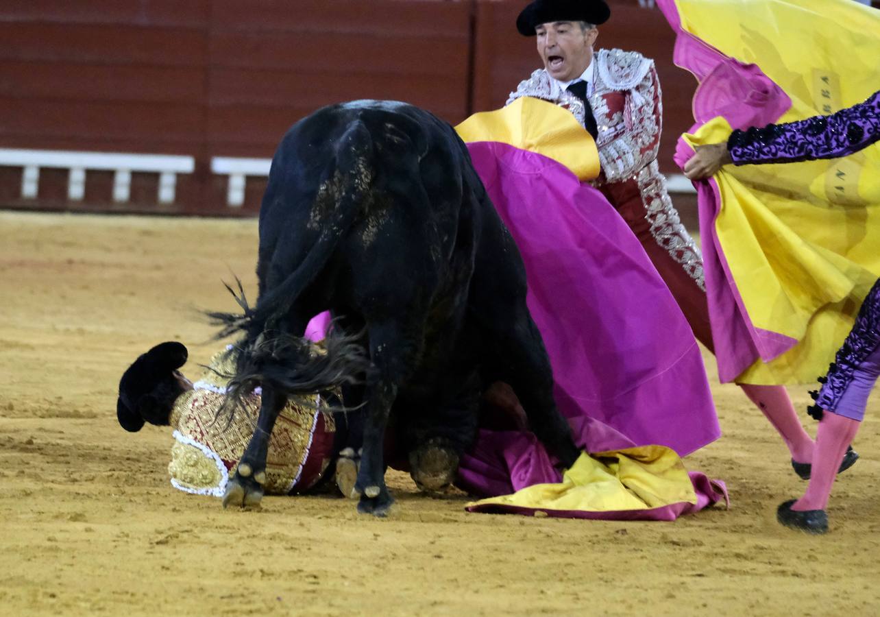 Pablo Aguado y José  María Manzanares,  en el mano a mano de El Puerto de Santa María