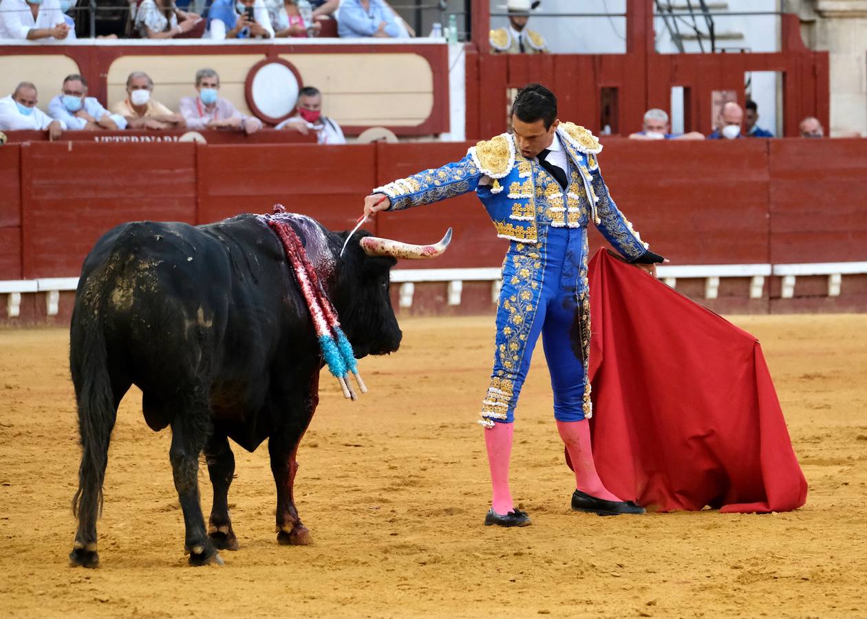 Pablo Aguado y José  María Manzanares,  en el mano a mano de El Puerto de Santa María