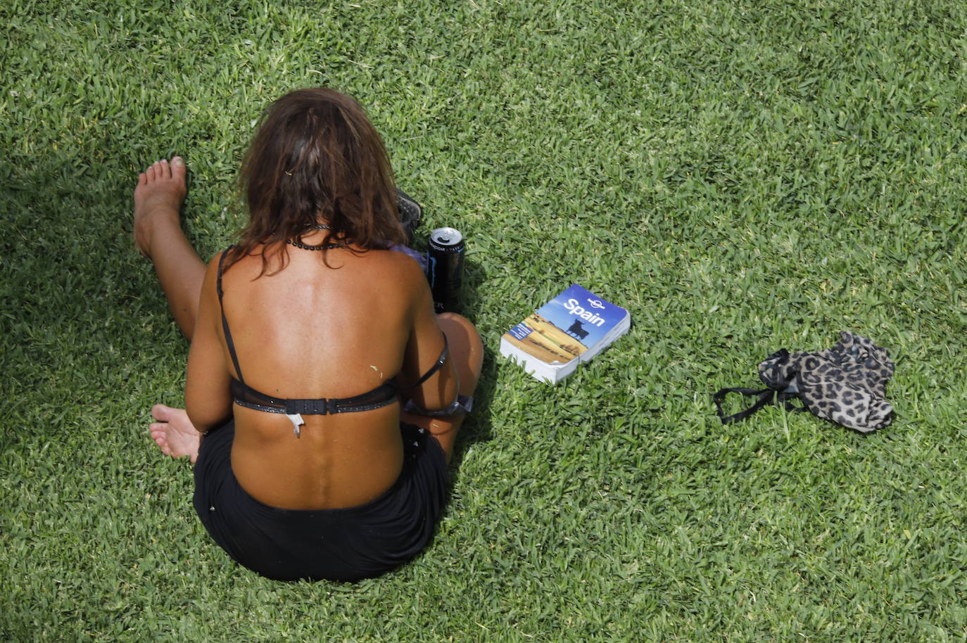 Los turistas durantela ola de calor en Córdoba, en imágenes