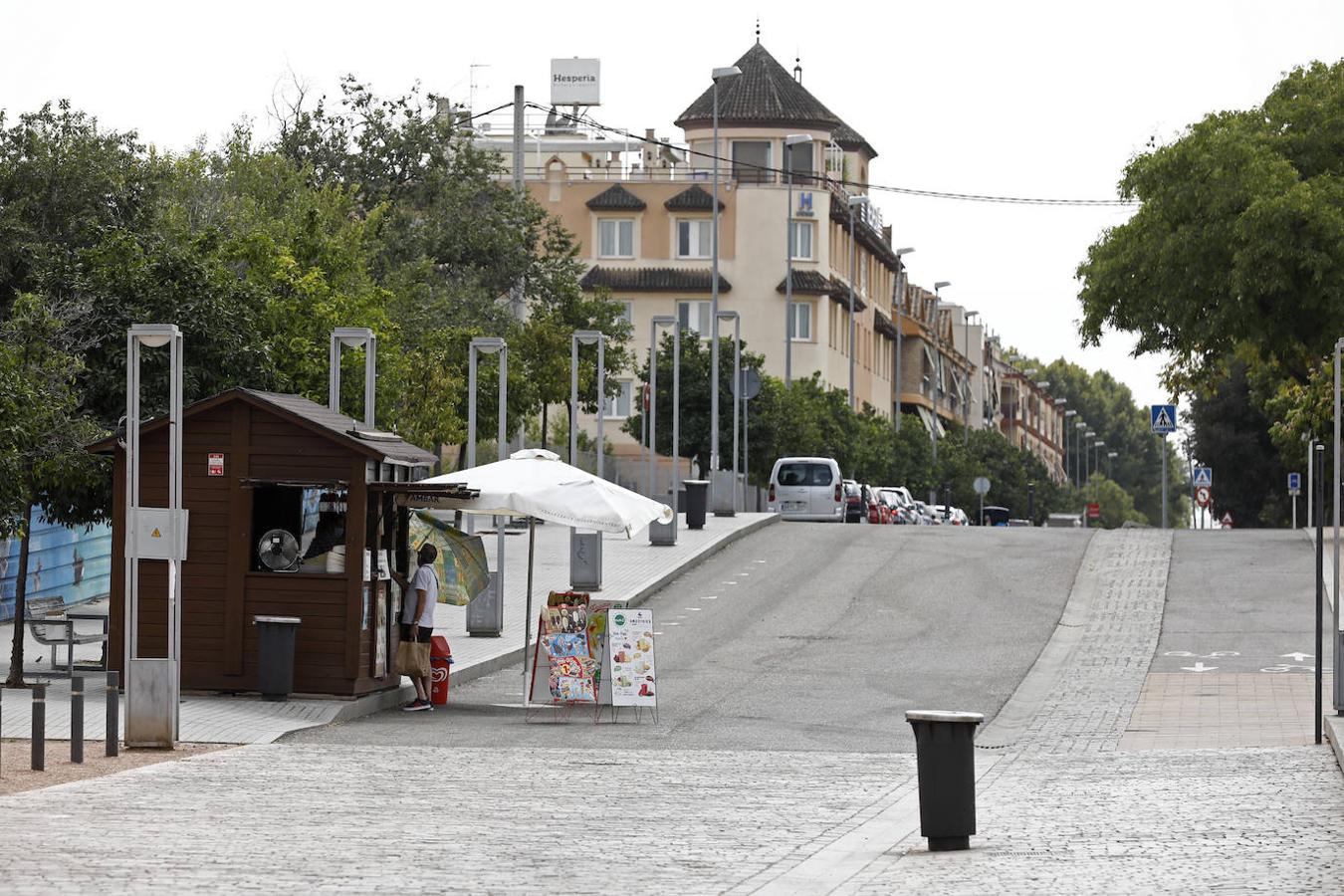 En imágenes, Córdoba desierta en plena ola de calor