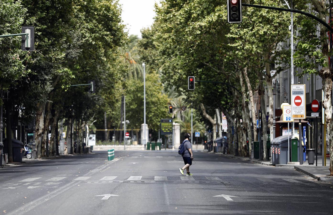 En imágenes, Córdoba desierta en plena ola de calor